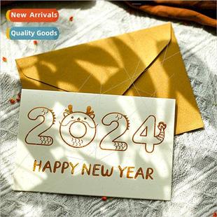 New Greeting Card 2024 Creative Dragon Cartoon Fol Year