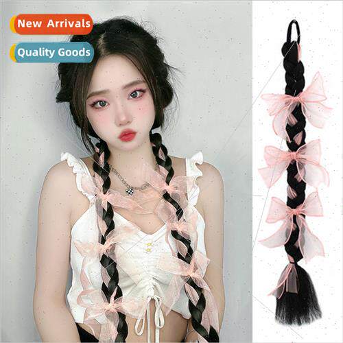 Hani headdress ponytail wig female high-temperature silk lon