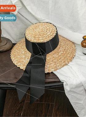 Korea hand-woven niche coarse straw angular fashion Hepburn