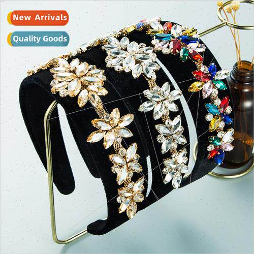 Hair bands Europe colorful geometric irregular shape gemston
