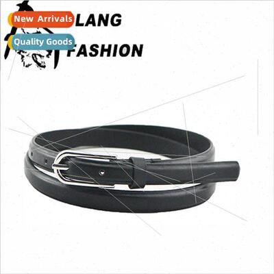 Women Belt New Versatile Durable Crimped Edge Belt Europe Sl