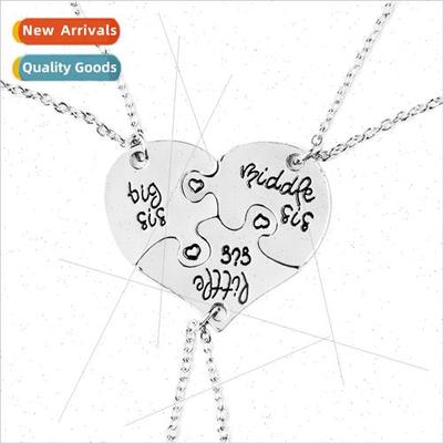 Europe ttle Middle Big ster Geometric Puzzle  ster Necklace