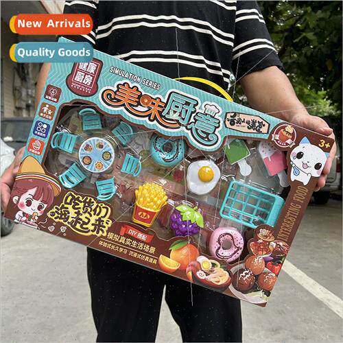 Boys girls play house dining kchen kchen tableware toys sets