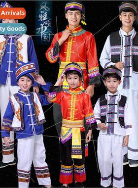 Minory Zhuang permance clothes Guangxi Miao Tujia Yi male pe