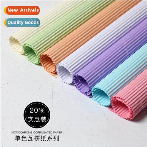 Colorful corrugated paper Kindergarten diy handmade origami