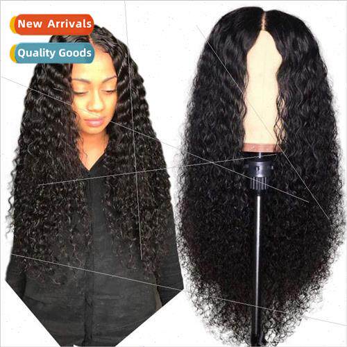 Chemical Fiber Front Lace Wigs African Wigs Medium Long Curl