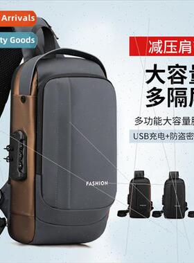Chest bag male crossbody bag fashion nd large capacy backpac