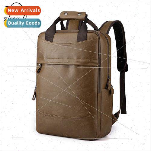 Men shoulder bag influx large-capacy business PU computer ba