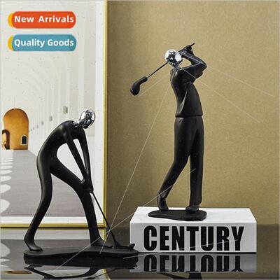 Scandinavian simple singer black figure set home living room