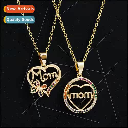 Mother Day  Hundred Necklace Copper gold-plated micro-set zi