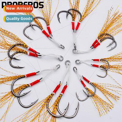 Sea Fishing Tippet Hooks Tying Shiny Wire Tippet Double Hook