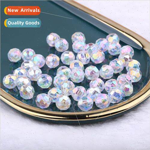 Handmade beads diy material package 8mmAB color corner beads