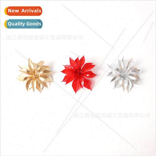 Artificial Christmas Flowers 8cm Christmas Tree Decoration F