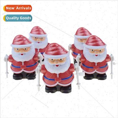 Winding Skiing Santa Claus Model Clockwork Toys Christmas s