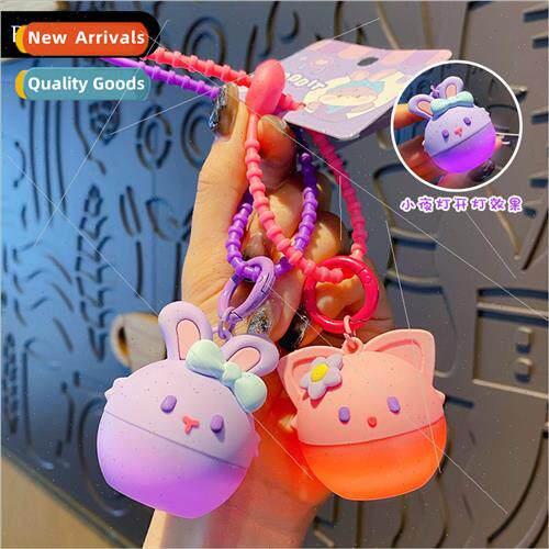 big ears fox dream rabbit luminous night light keychain cute