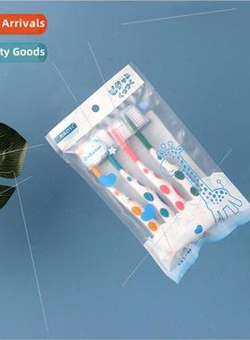 Children deer cartoon toothbrush fine soft bristles baby 2-1