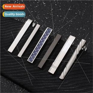 Men Gunmetal Business Autumn Forma Clip New Tie 2023 Frosted