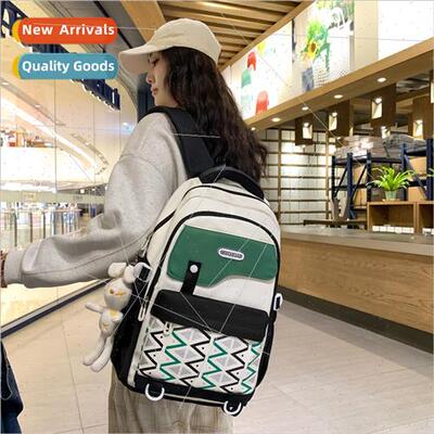 Student Schoolbag Shoulder Bag  mple Backpack Girls Bag Camp
