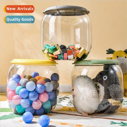 Transparent toy bucket household dolls children storage stoo