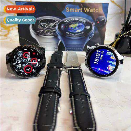 TOP round screen sports watch three strap wireless charging