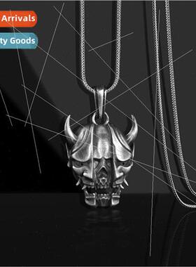 Japan set punk pendant necklace men ghost mask Halloween hor