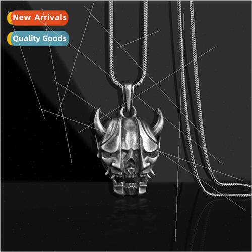 Japan set punk pendant necklace men ghost mask Halloween hor