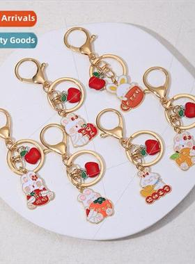 Europe Uned States bunny car keychain pendant bag accessorie