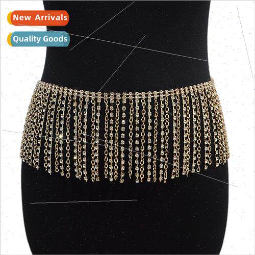 Women Belt Casual Rhinestone Set Belly Dance Waist Chain Rhi