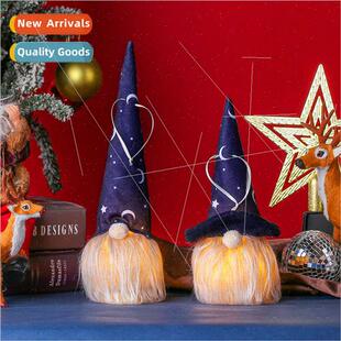Halloween decorations light up faceless old man doll ornamen