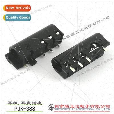 Small size headphone socket 4 pole 3.5 headset socket pj-388