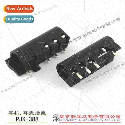 Small size headphone socket 4 pole 3.5 headset socket pj-388