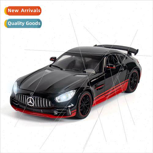 1:24 alloy simulation Benz GTR black car model back to toy s