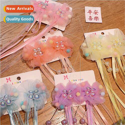 Hanfu headdress female children antique hair clips girls Chi