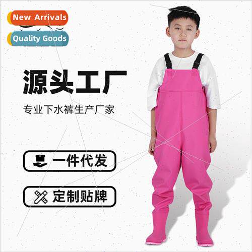 Children wading su water pants half waterprofishing k pants