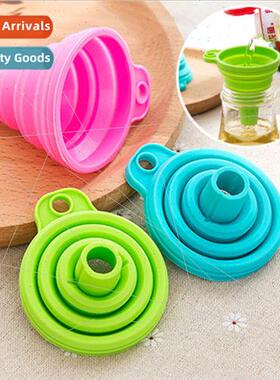 Creative Portable Collapsible licone Funnel Home Kchen Expan