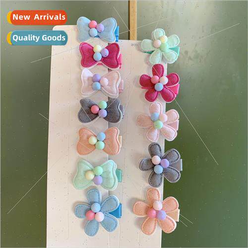 Autumn children hair accessories flowers hair clips baby bow