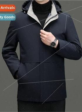 Fall winter men jackets 90 whe duck down clothing a coat thr