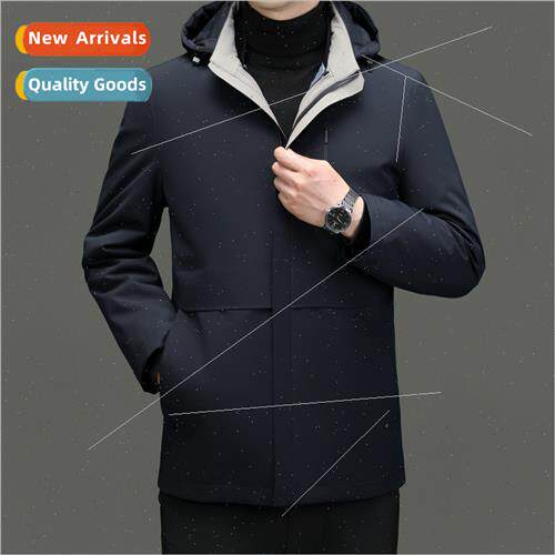 Fall winter men jackets 90 whe duck down clothing a coat thr