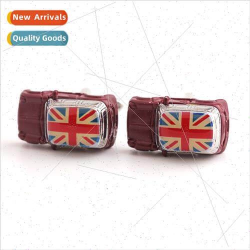 Car Styling Spray Paint Flag Printing Drip Cufflinks French