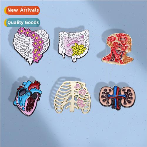 Creative heart intestines stomach tle page modelling badge p