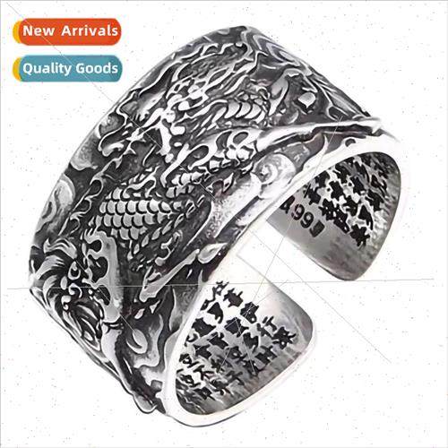 lver brave ring male unicorn silver tide people heavenly rew - 实物图