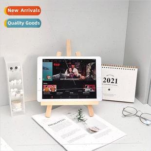 Tablet Cell Phone Holder Wooden Easel Student Desk Support A