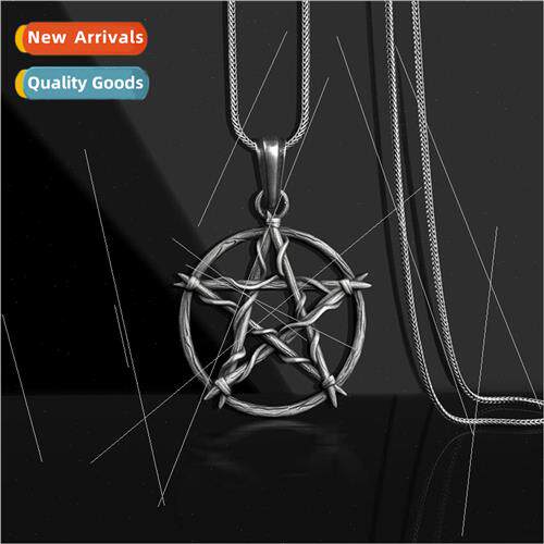 Europe pentagram necklace pendant Europe fashion students co