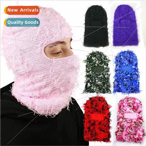 2023 new balaclava Halloween ski cap quirky black coil handm