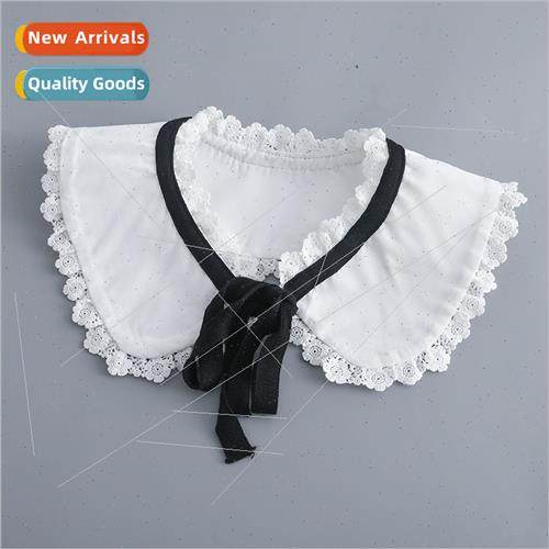 Girls Double Cotton Shawl Clothes Decoration Fake Collar