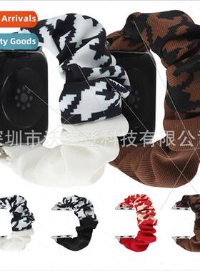 适用Apple Watch Apple Fashion ThousBirds Check HairbWatch B8