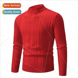 2023 fall winter new men knted sweater cashmere men jacquard