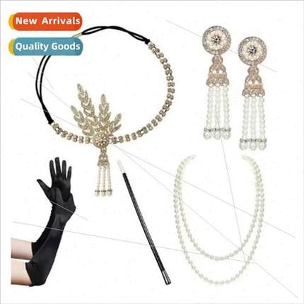 1920s Gatsby Bachelorette Party Set Decorations wh Tiara Nec