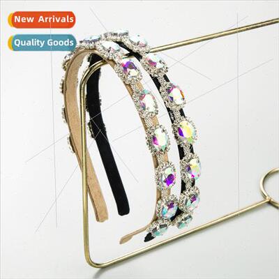 New Ba hair band retro diamonds senior sense fine edge headb