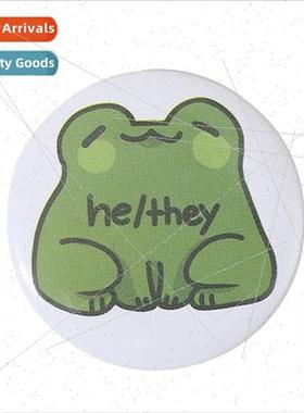 New cartoon frog alloy fun badge costume accessories commemo